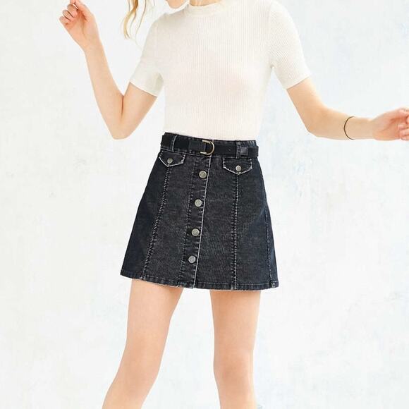 Urban Outfitters BDG Corduroy Button Front Skirt - Picture 1 of 8